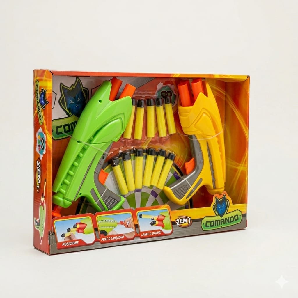 Lançadores 2 em 1 comando